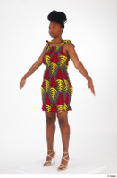  Dina Moses A poses dressed short decora apparel african dress standing whole body 0002.jpg
